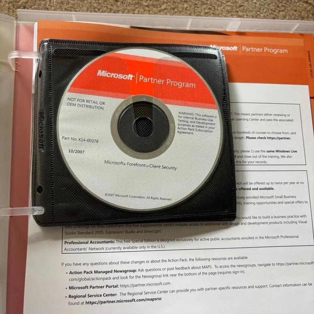 Microsoft Action Pack Subscription Toolkit October 2007